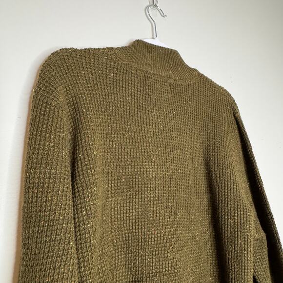 Alesbury Olive Green Long Sleeve Henley Sweater NWT Men’s Size Large - Picture 6 of 9